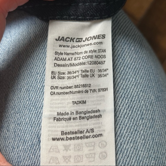 Jack and Jones Men's Stan Adam At 872 Straight Jeans 36 - Picture 10 of 16